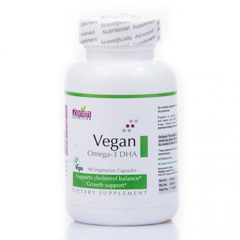 zenith nutrition vegan omega-3 dha - 90 capsules