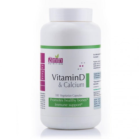 zenith nutrition vitamin-d & calcium - 240 capsules
