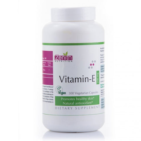 zenith nutrition vitamin-e 200mg - 300 capsules