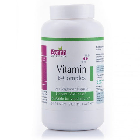 zenith nutrition vitamin b-complex - 240 capsules