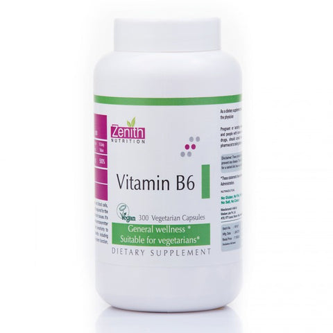 zenith nutrition vitamin b6 - 300 capsules